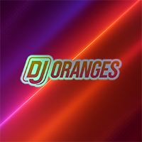 DJ ORANGES Holographic Sticker